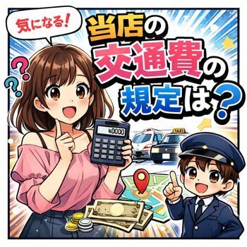 当店の交通費の規定について！