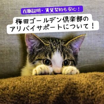 在職証明・賃貸契約も安心！梅田ゴールデン倶楽部のアリバイサポートについて！